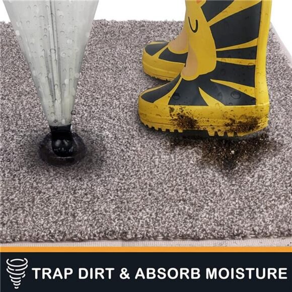 31.5" x 47", Non-Slip Machine Washable Entrance Rug, Absorbent Welcome Mat - Picture 3 of 6